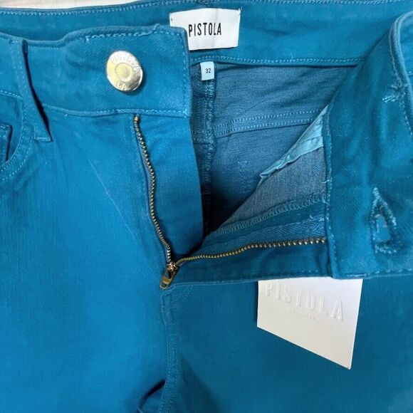 Pistola Jennifer Oslo Pants Womens 32 Belize Blue Slim Fit Ankle Jeans - Picture 7 of 16